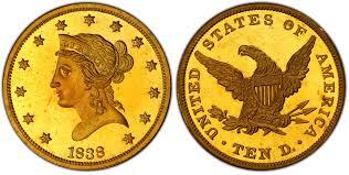 La moneda de 1838 $10 Liberty Head Gold Eagle fue vendida en 2007 por más de US$100,000 (Foto: USA Coin Book)