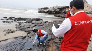 Contraloría constata alcance del daño ecológico causado por derrame de petróleo en el mar de Ventanilla