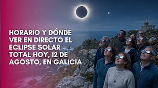 Horario y dónde ver el eclipse solar total hoy, 12 de agosto, en Galicia