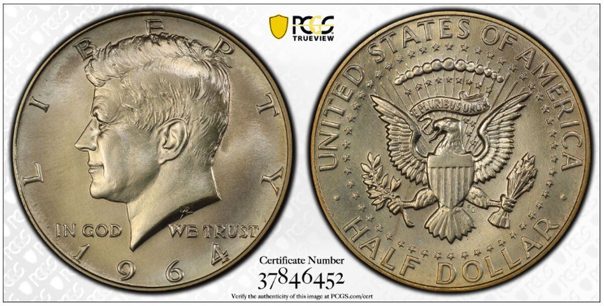 La moneda de 50 centavos de John F. Kennedy (Foto: PCGS)