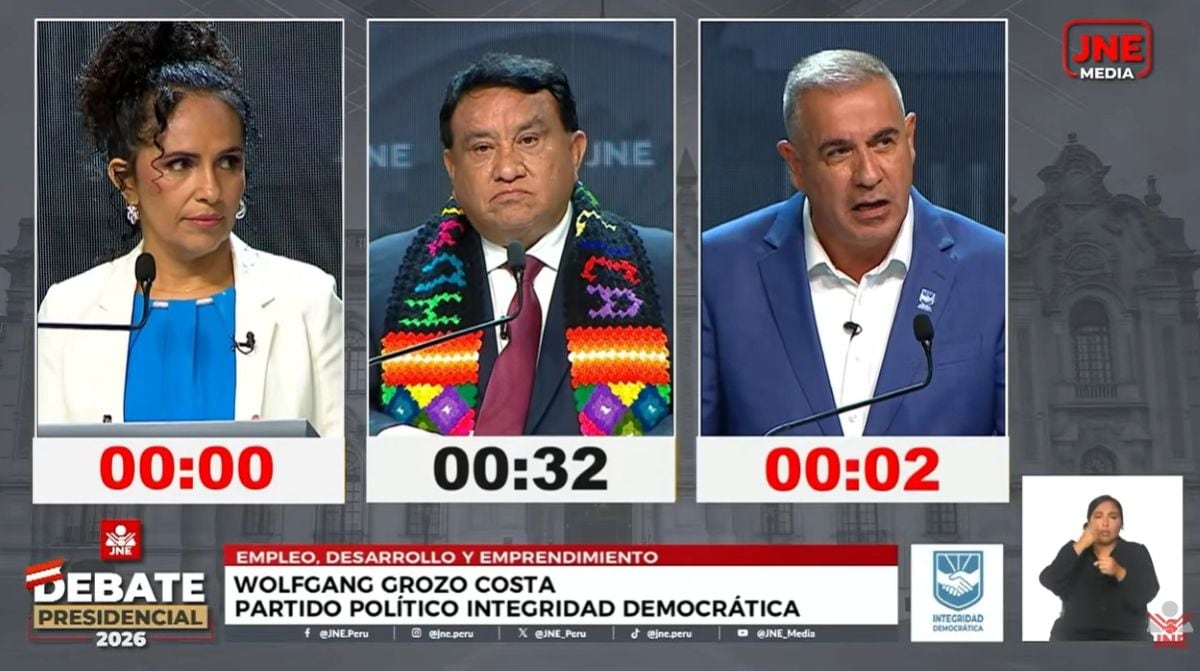 Wolfgang Grozo enfocó sus propuestas en educación digital, apoyo a emprendedores y seguridad para impulsar el empleo y el desarrollo. Foto: JNE.