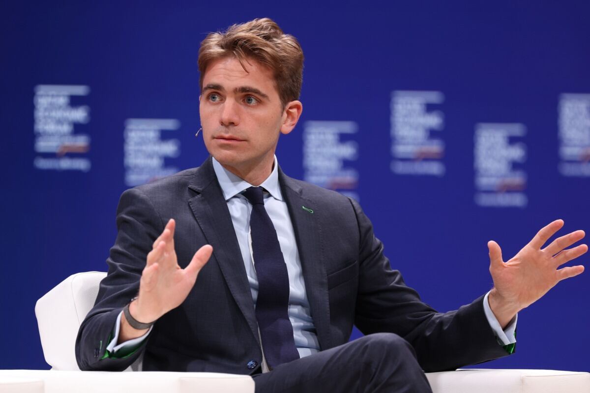 Pierpaolo Barbieri, fundador y CEO de Ualá, habla durante una sesión de panel en el segundo día del Foro Económico de Qatar en Doha, Qatar, el miércoles 24 de mayo del 2023. (Foto: Bloomberg)