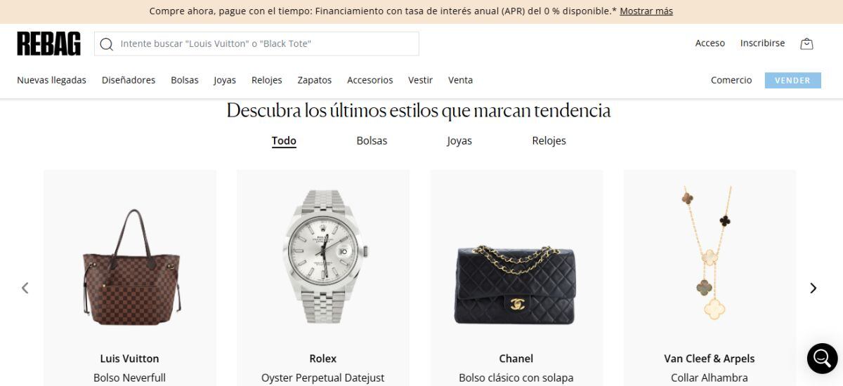 Fue fundada en 2014. "Rebag es la autoridad en la compra, venta y comercialización de accesorios de lujo", así se describe en su sitio web (Foto: Rebag)