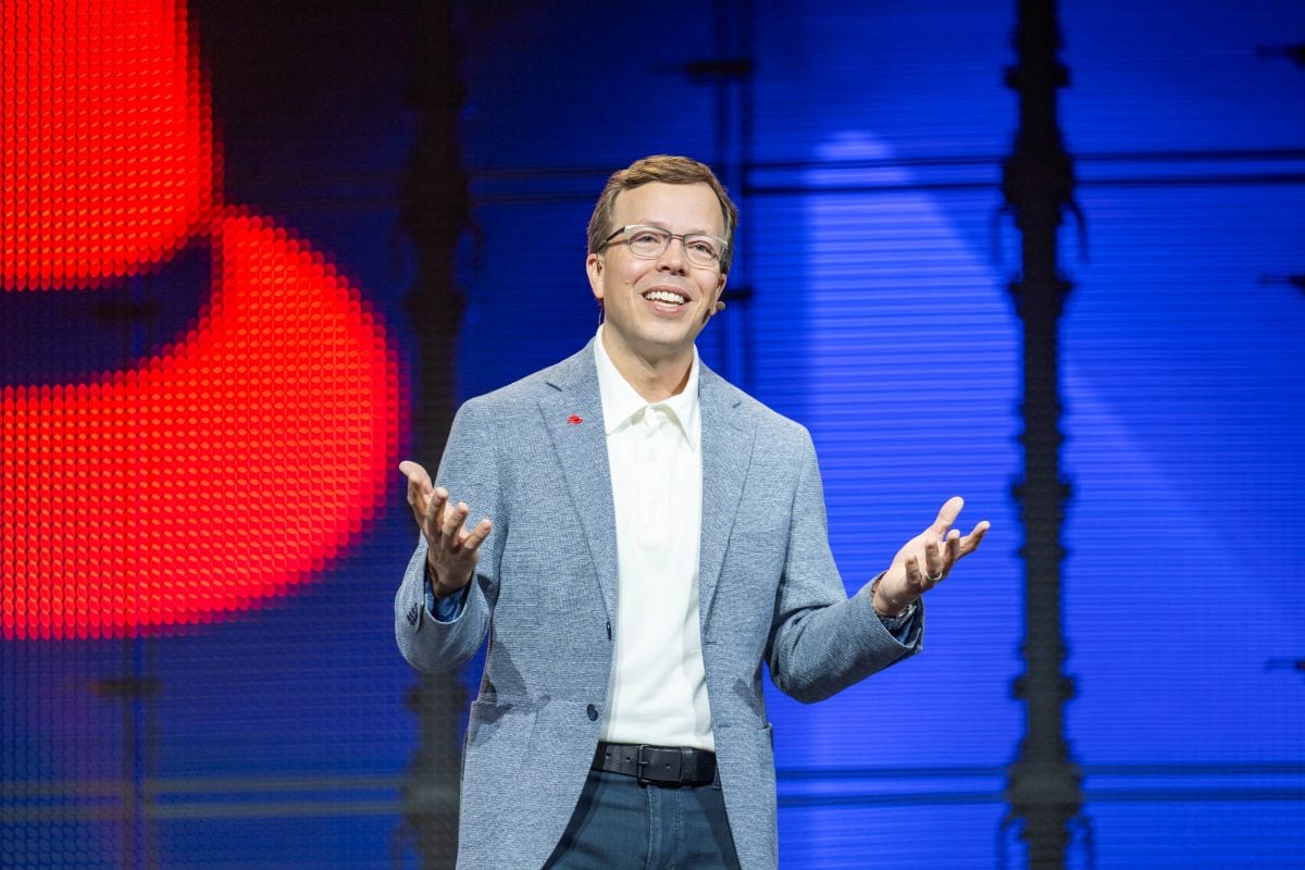 Matt Hicks, presidente y CEO de Red Hat, durante su participación en el Red Hat Summit 2026, en Atlanta Foto: Red Hat.