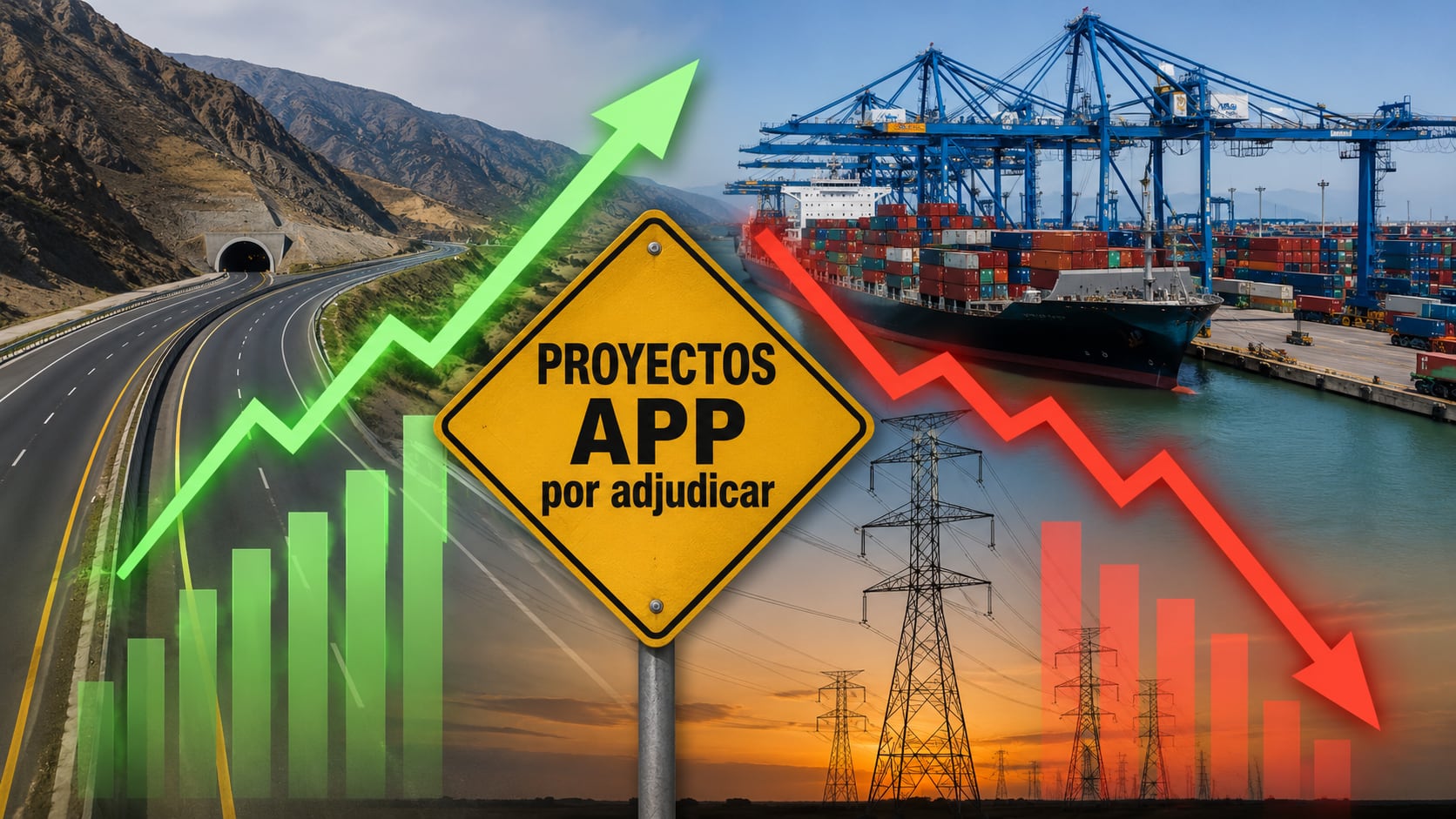 Otro frente donde también se observa baja competencia es en las APP que nacen como Iniciativas Privadas (IE). En términos sencillos, estos proyectos surgen por una propuesta que una empresa realiza directamente al Estado peruano. Fotocomposición: ChatGPT, Alessandro Azurín, Diario Gestión.