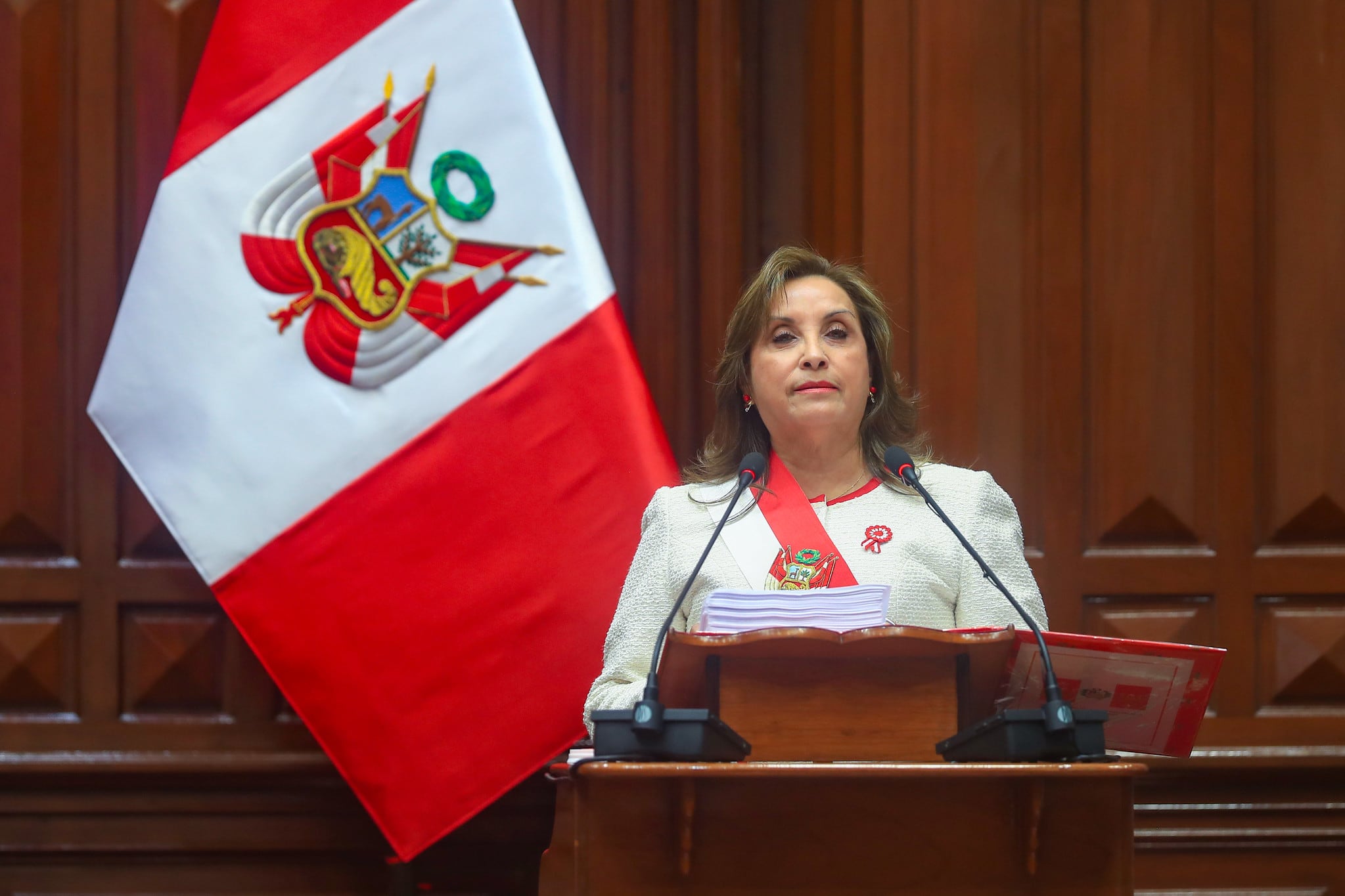 Boluarte Zegarra, durante su mensaje por Fiestas Patrias, aseguró que diversificará la oferta turística. Foto: Presidencia