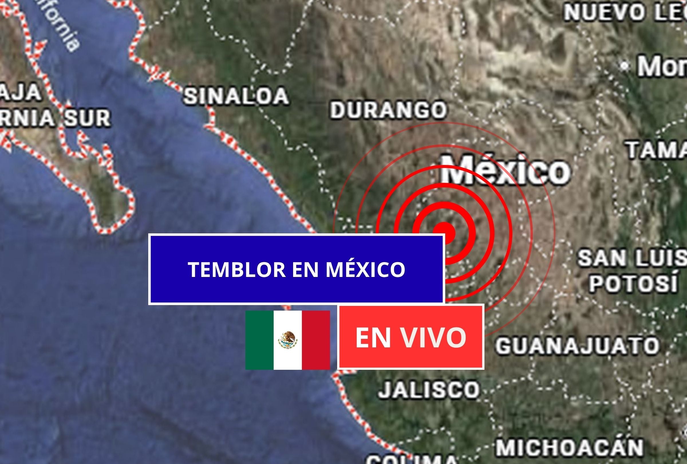 Sigue el reporte oficial del Servicio Sismológico Nacional (SSN) sobre los últimos temblores registrados en México hoy, domingo 13 de septiembre de 2026. (Imagen creada con foto de Google Maps para Gestión Mix)