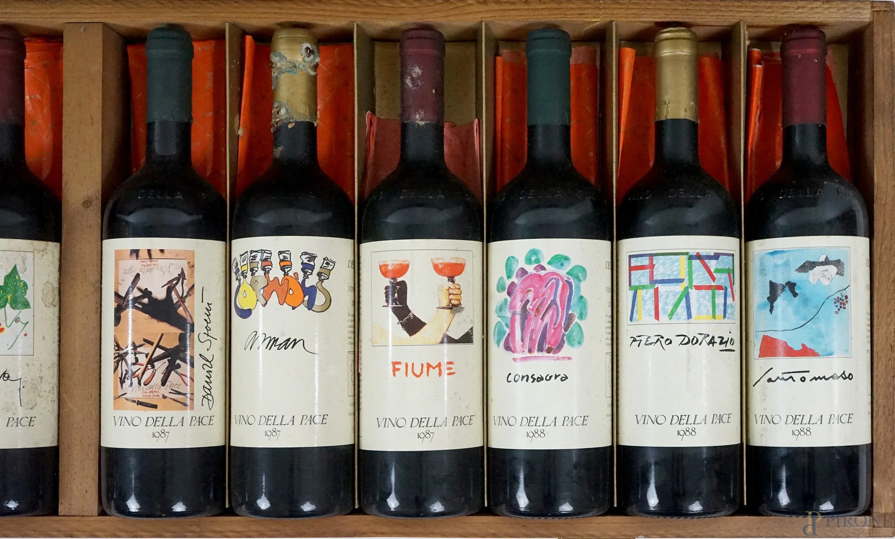 Il vino della pace o el vino de la paz. Foto: Aste Pirone.