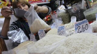 Precio mayorista del arroz baja 27%, pero al por menor solo 4%
