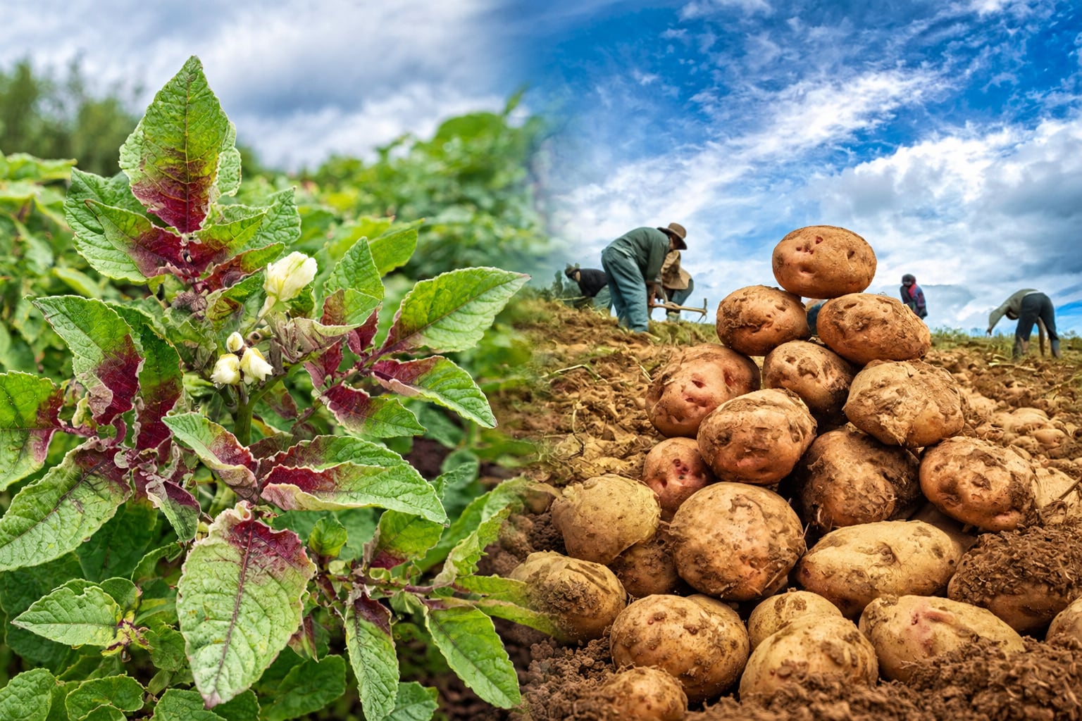 Al alimentarse de la planta, el insecto Bactericera cockerelli hace que las plantas queden pequeñas, no produzcan bien o no produzcan nada. (Foto: Andina / CIP/ ChatGPT)