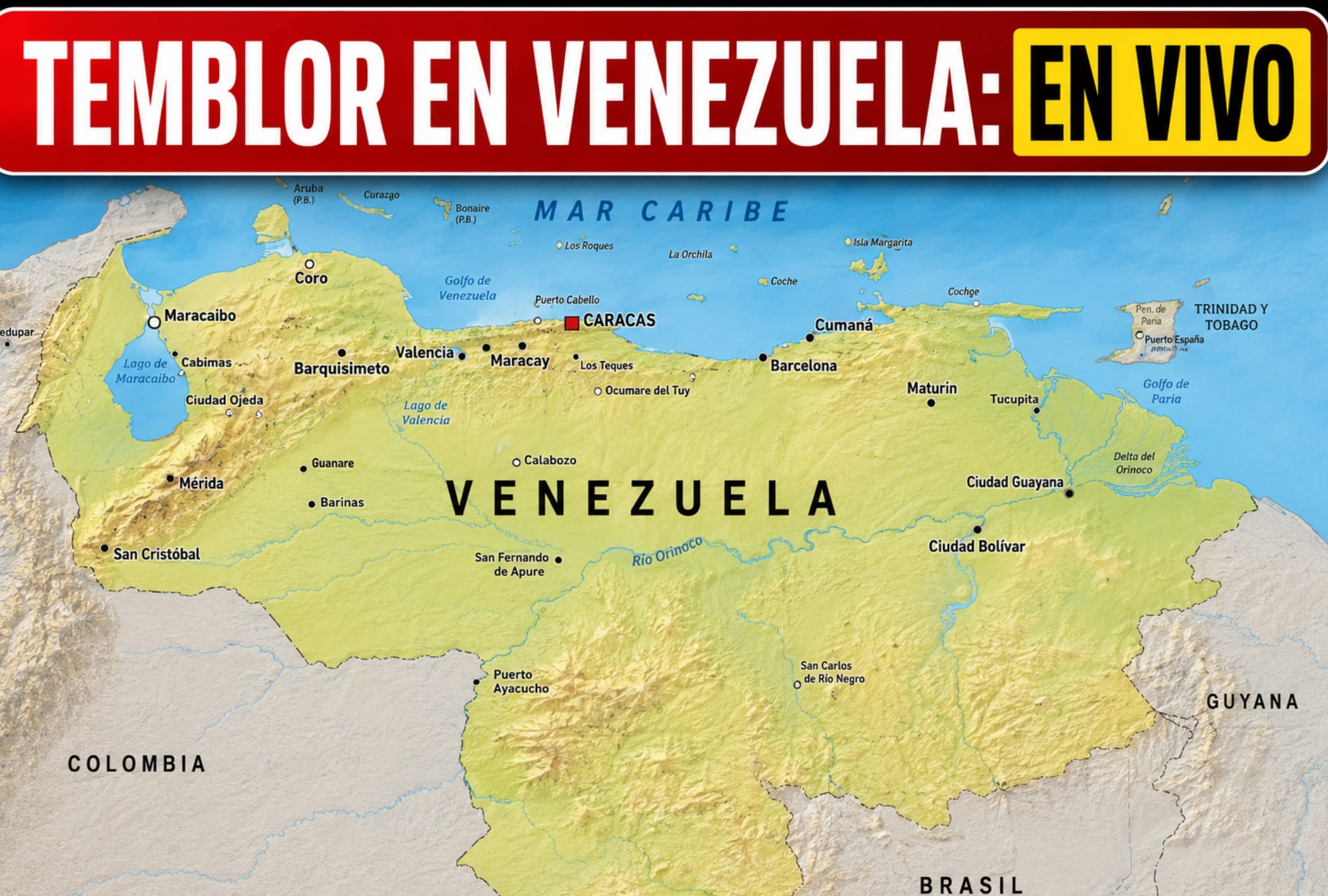 Sigue EN VIVO los movimientos sísmicos en Venezuela, las réplicas reportadas y todas las actualizaciones minuto a minuto. (Foto: Imagen creada por Mix usando Gemini)