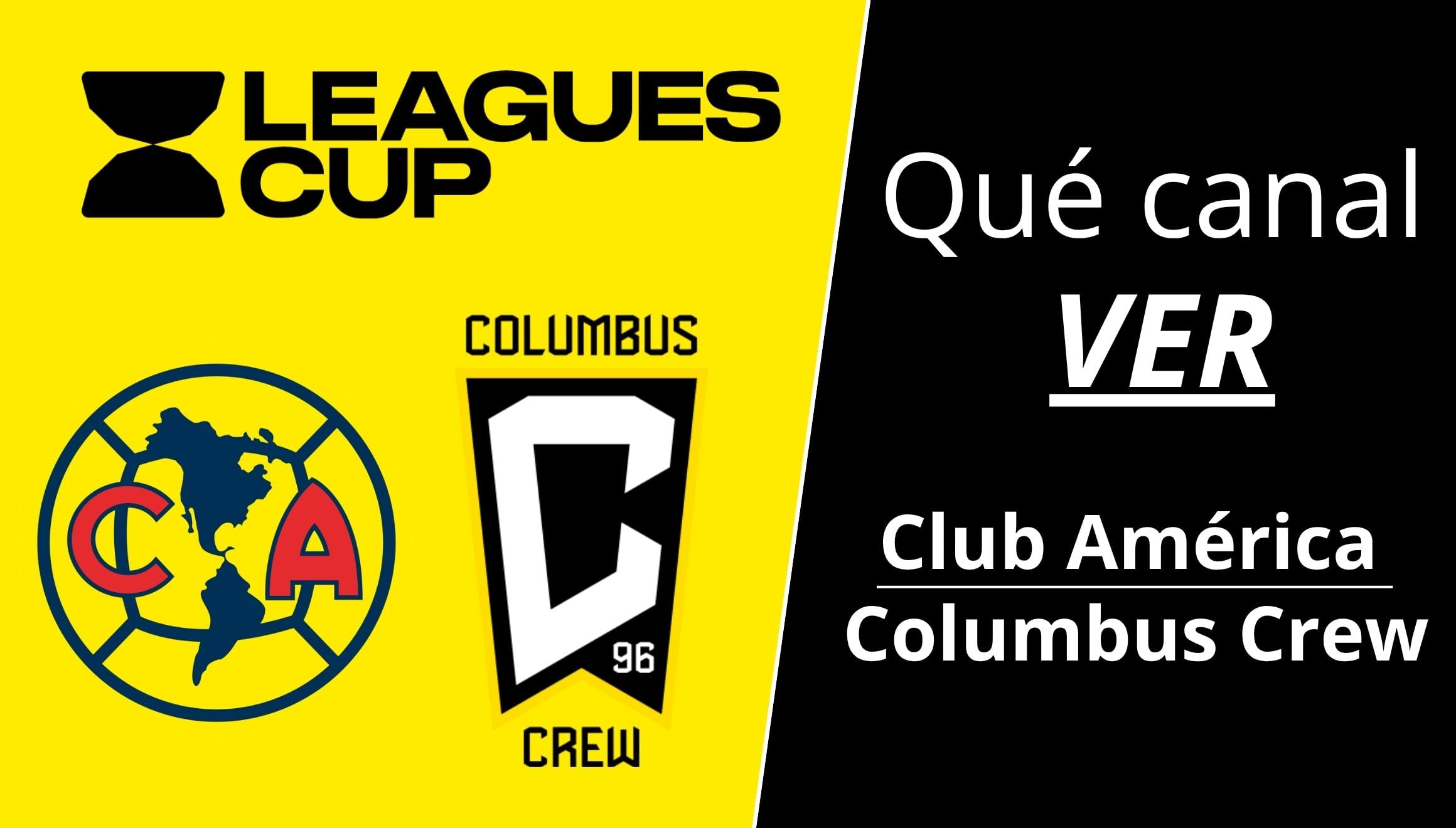 Conoce qué canales de TV transmiten el partido entre Club América vs. Columbus Crew EN VIVO y EN DIRECTO por la Leagues Cup 2026. (Foto: Composición Gestión Mix)