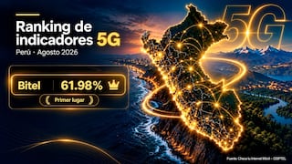Bitel lidera ranking 5G de OSIPTEL en agosto