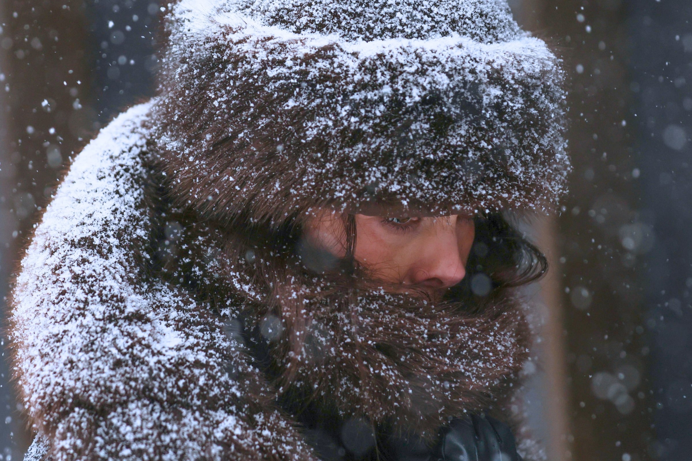 Se prevé que las acumulaciones de nieve en las zonas afectadas alcancen las 10 pulgadas. (Crédito: AFP)