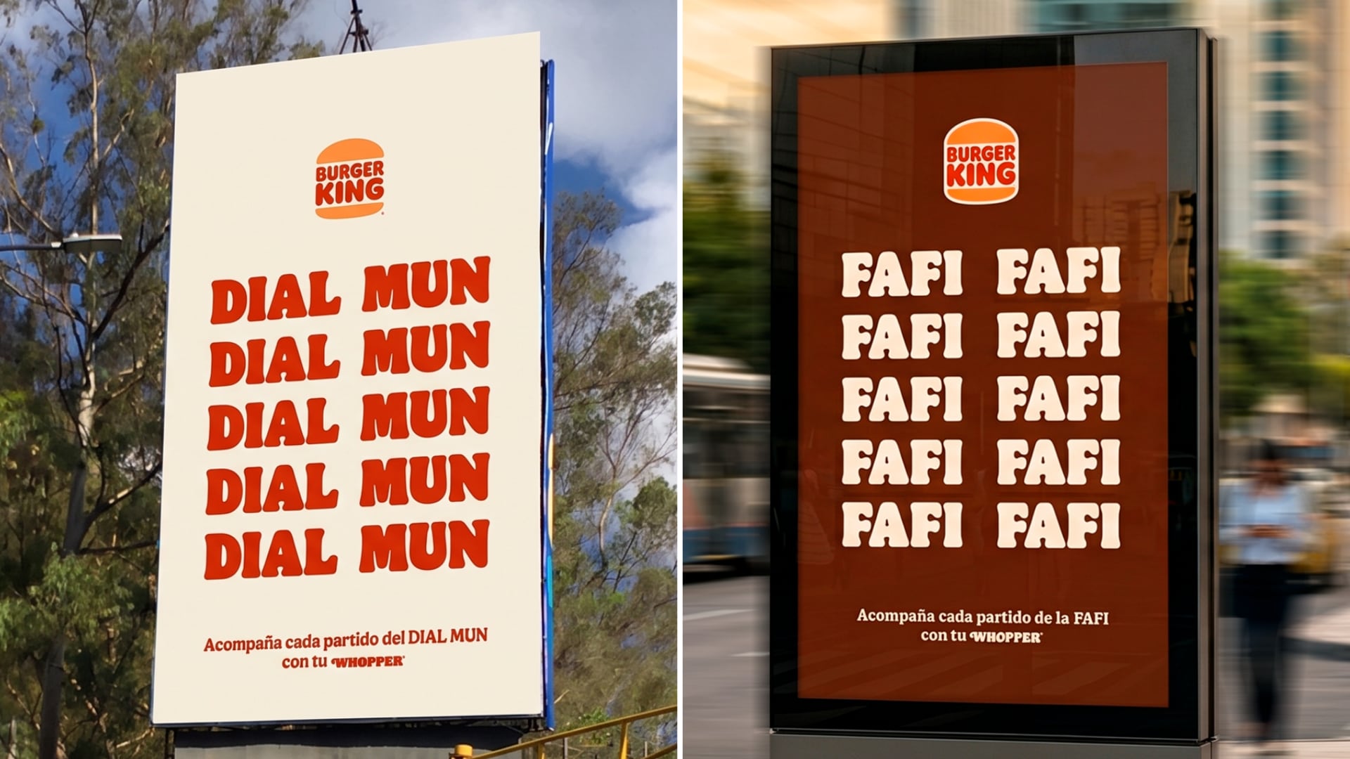 Burger King utiliza el "vesre" para esquivar las restricciones de la FIFA. (Foto: Perú Retail)