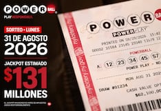 Números ganadores del Powerball EN VIVO hoy, 31 de agosto 2026: mira los resultados del sorteo con jackpot de $131 millones en EE.UU.