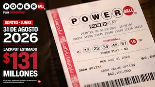 Números ganadores del Powerball EN VIVO hoy, 31 de agosto 2026: mira los resultados del sorteo con jackpot de $131 millones en EE.UU.