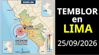 Temblor en Lima hoy, viernes 25 de septiembre: hora, epicentro y magnitud, según reporte oficial del IGP