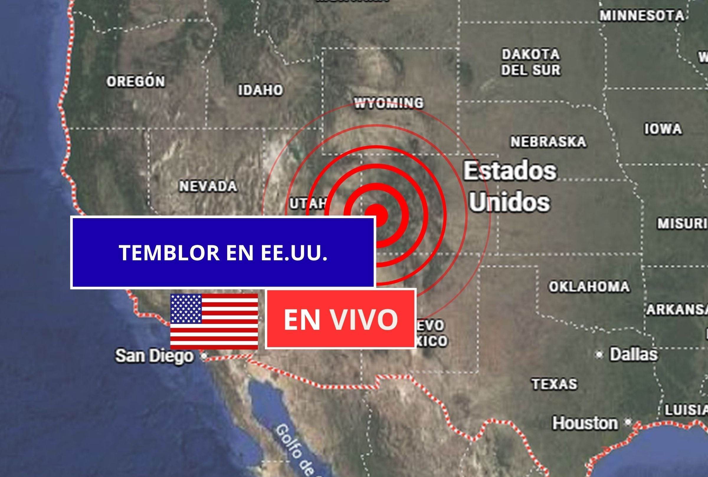 Sigue el reporte oficial del Servicio Geológico de Estados Unidos (USGS, por sus siglas en inglés) sobre los últimos temblores registrados en EE.UU. hoy, 17 de abril de 2026. (Imagen creada con foto de Google Maps para Gestión Mix)