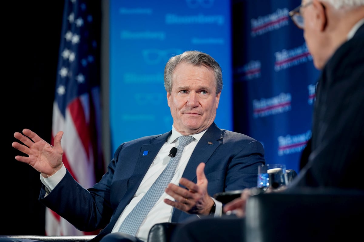 Brian Moynihan, director ejecutivo de Bank of America Corp., habla durante un evento del Club Económico de Washington en Washington, DC, EE.UU., el martes 25 de febrero de 2025.