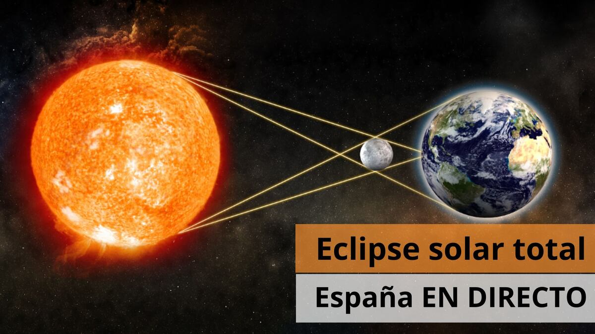 Eclipse solar total en España EN DIRECTO hoy, 12 de agosto: horarios por ciudad y dónde verlo