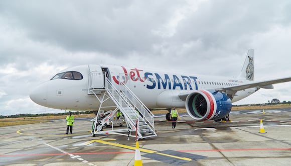 Fundada en 2016, JetSmart tiene operaciones domésticas en Chile, Argentina, Perú y Colombia y cubre 80 rutas en toda la región con servicios a Brasil, Ecuador, Paraguay y Uruguay. (Foto: Twitter JetSmart)