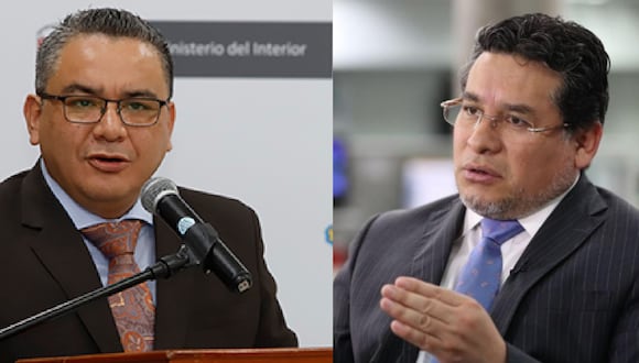 Juan José Santiváñez y Rubén Vargas se encuentran enfrentados a raíz de la investigación a la Diviac. Edición: Gestión
