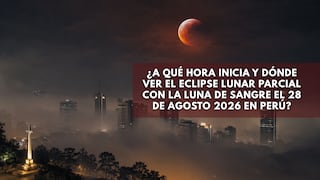 🌒 A qué hora inicia y dónde ver el eclipse lunar parcial con la Luna de Sangre este 27 y 28 de agosto 2026 en Perú