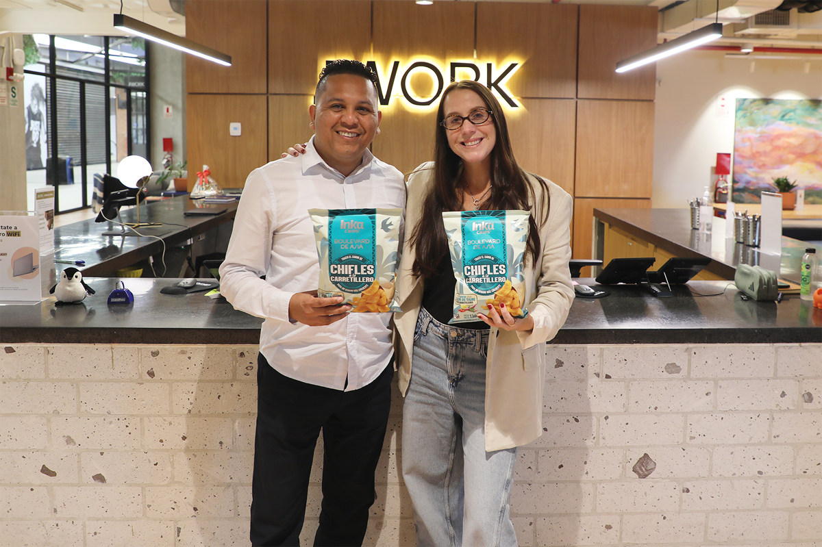 Christian Matos, gerente de Marketing de Inka Crops; y Pamela Neumann, gerente de Marketing y Experiencia de Grupo Jockey. (Foto: Boulevard de Asia).