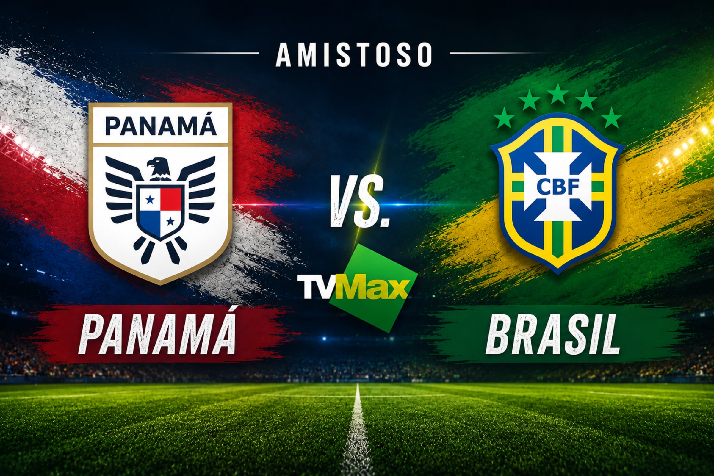 Señal de TV Max vía Canal 9 para ver el amistoso de Panamá vs. Brasil, este domingo 31 de mayo, en TV abierta por amistoso de preparación al Mundial 2026. (Foto: Imagen creada por El Comercio MAG utilizando la IA de Chat GPT)