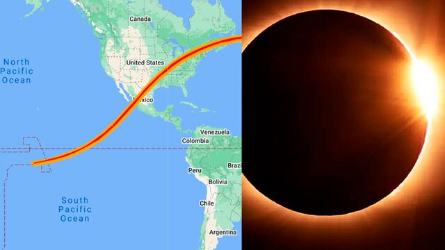 Google Maps: mira el lugar y la hora donde podrás ver el eclipse solar este 8 de abril