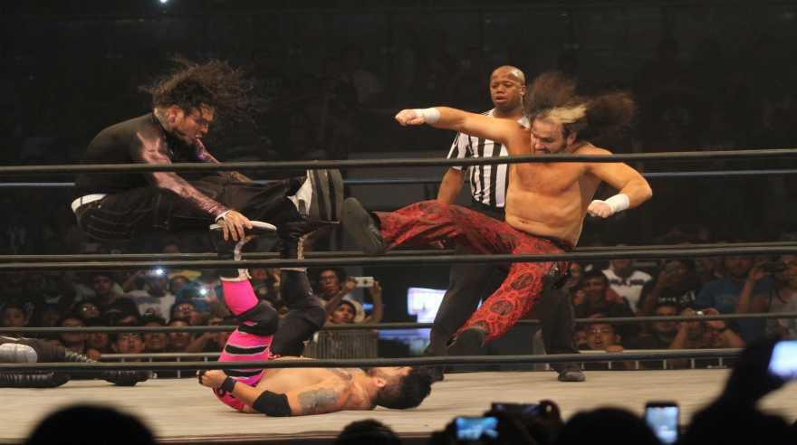 Los Hardy Boyz fueron una de las grandes atracciones de Imperio Lucha. Unos días después de pelear en Perú, regresaron a WWE. (Foto: El Comercio)