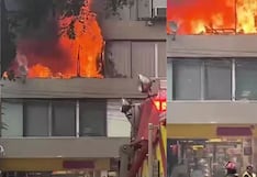 Incendio en edificio de Miraflores cerca del parque Kennedy moviliza a bomberos