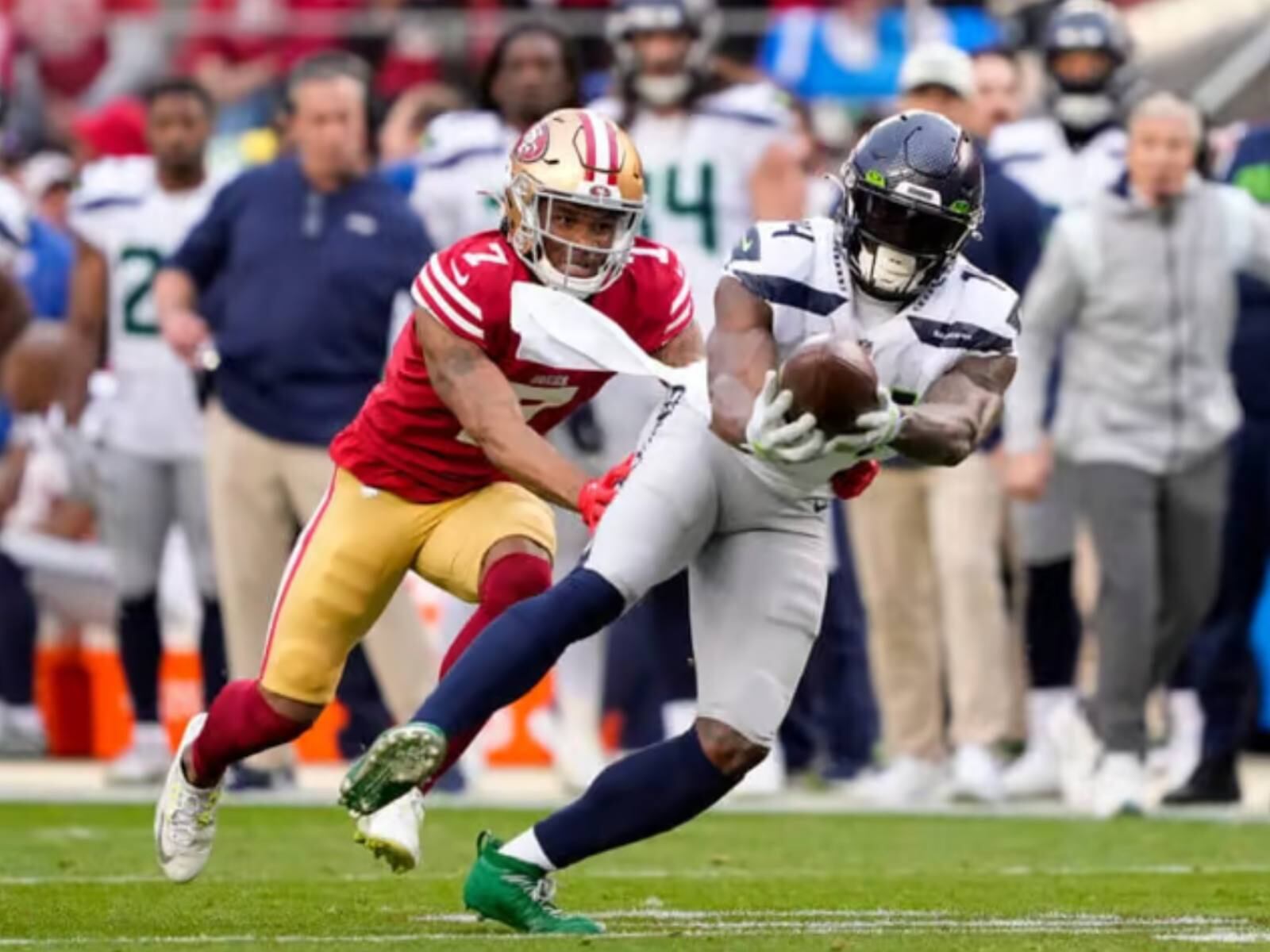 El choque entre Philadelphia y New York consiguió un promedio de 29 millones, y el de los gambusinos ante Ravens registró una media de 27,6 millones.(Foto: Michael-Shawn Dugar
/ The Athletic)