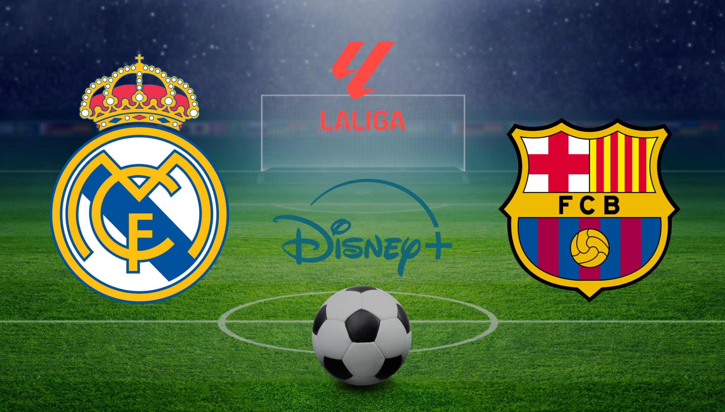 El juego entre Barcelona y Real Madrid se pudo ver por la señal de Disney+. | Crédito: Composición Mix