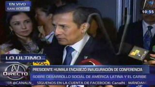 Ollanta Humala: La política social y educativa será el legado de mi gobierno