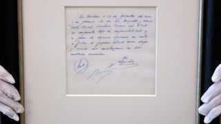 Servilleta con primer contrato de Messi sale a subasta en Londres por US$ 376,000