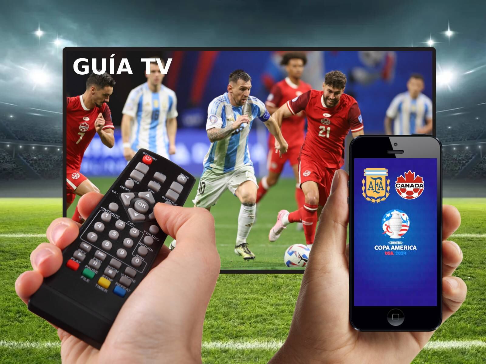 Lista de canales de TV para ver el partido Argentina vs. Canadá hoy en vivo y en directo por la semifinal de la Copa América 2024 desde el MetLife Stadium de Nueva Jersey. (Foto: AFP)