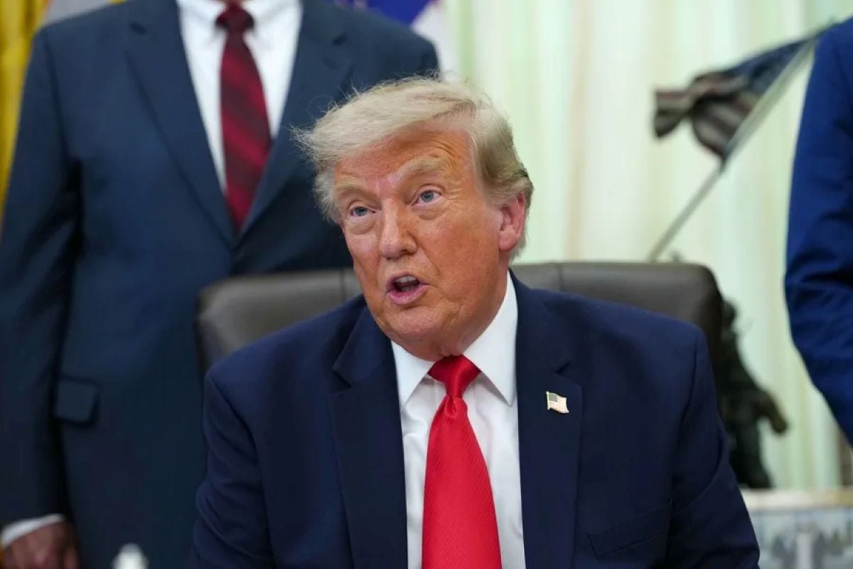 Donald Trump afirmó que su reunión con Volodímir Zelenski fue "buena" y reiteró su llamado a poner fin a la guerra entre Ucrania y Rusia. Foto: EFE.