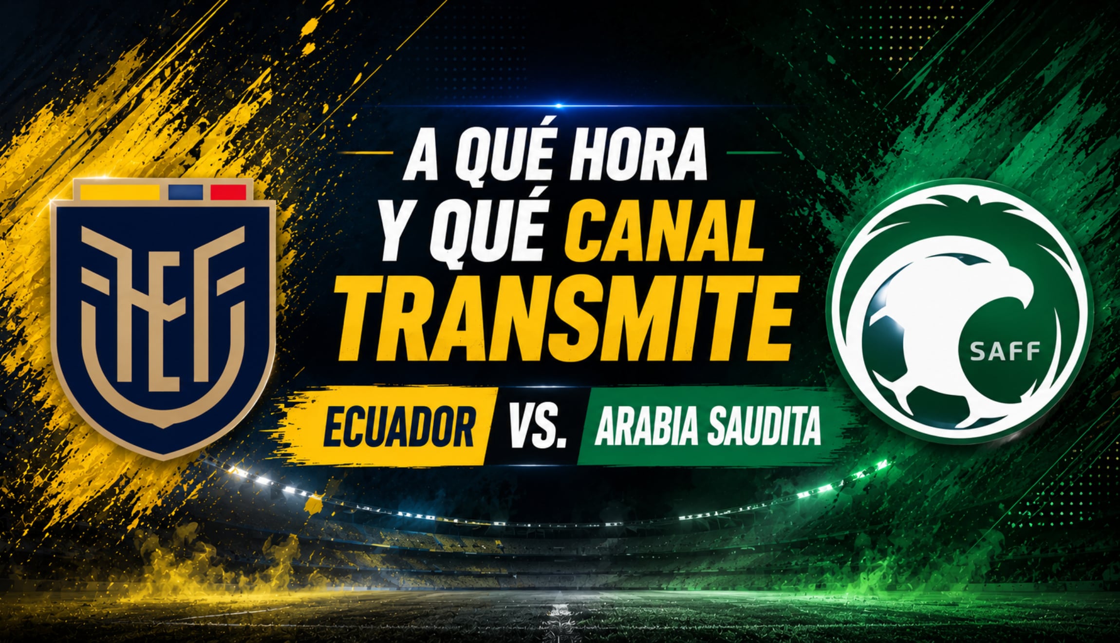 Consulta la hora de inicio y el canal que pasa Ecuador vs. Arabia Saudita, este sábado 30 de mayo de 2026, por amistoso de preparación para la Copa del Mundo. (Foto: Imagen creada por Depor utilizando la IA de Chat GPT)