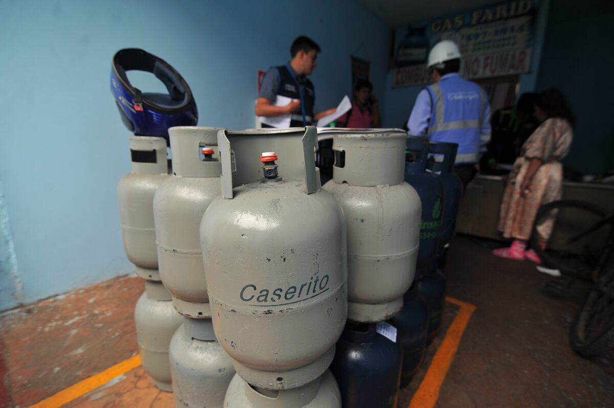 venta de gas licuado de petróleo en balones