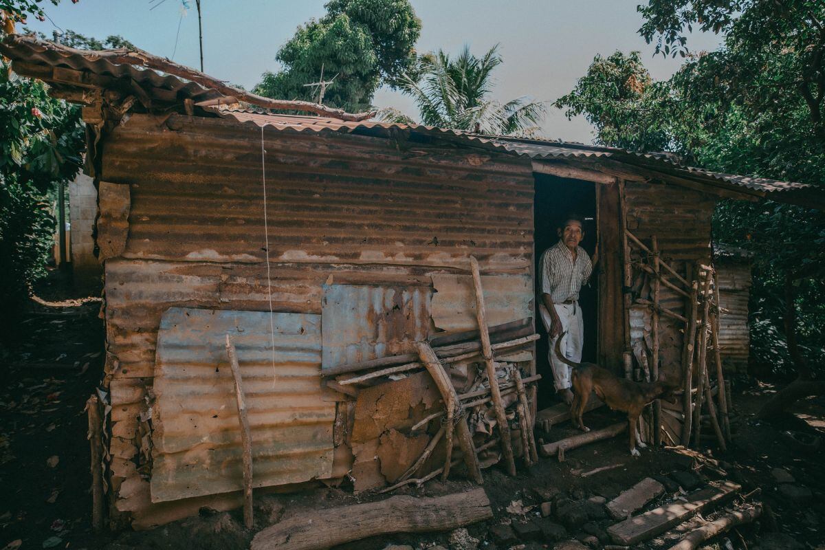 Una choza en Tepecoyo.