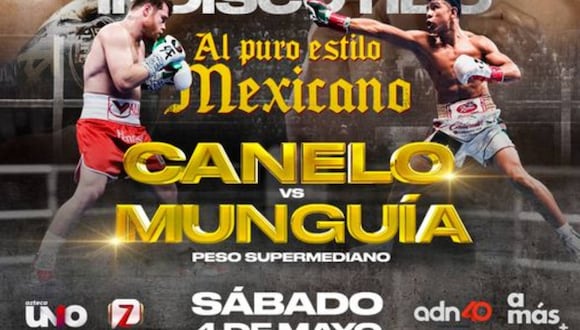 Cobertura oficial vía BOX Azteca para ver la pelea completa entre Canelo Álvarez y Jaime Munguía este sábado 4 de mayo desde el T-Mobile Arena de Las Vegas bajo las señales de Azteca Siete, Azteca Uno, ADN 40 y Azteca Deportes en México. (Foto: BOX Azteca)