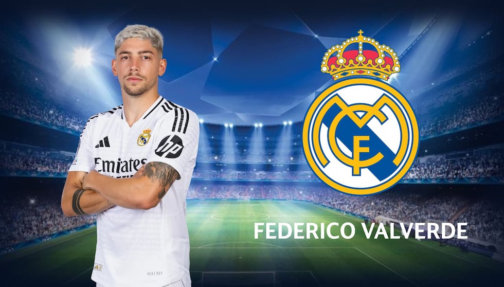 Federico Valverde, defensa del Real Madrid. | Crédito: UEFA / Composición Mix