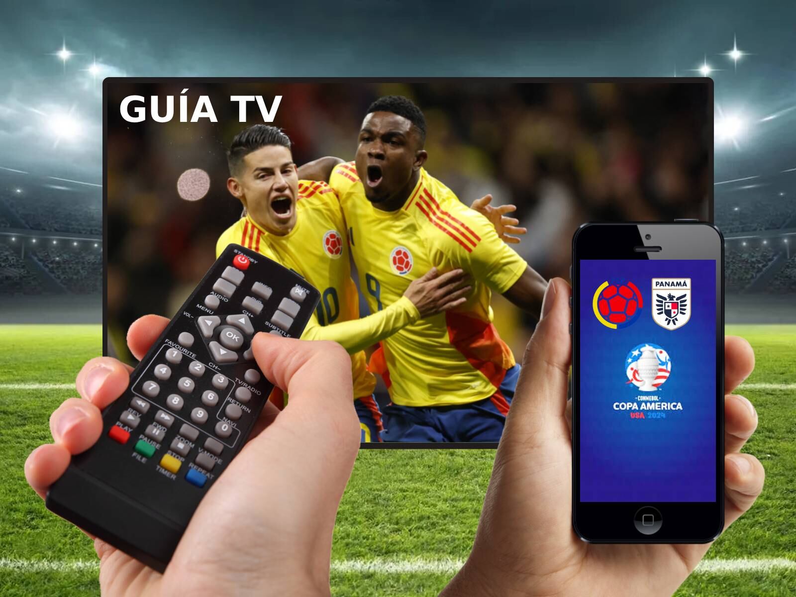 Lista de canales de televisión y plataformas streaming para ver partido Colombia vs. Panamá por los cuartos de final de la Copa América 2024 desde el Estadio de la Universidad de Phoenix. (Foto: AFP)