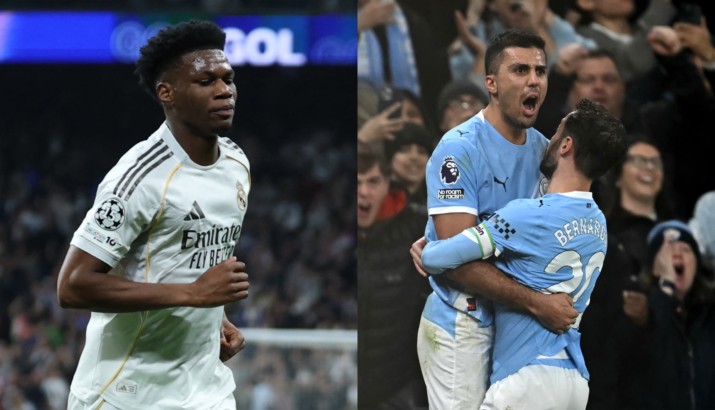Conoce cuáles son los canales que transmiten Real Madrid vs. Manchester City EN VIVO, este miércoles 11 de marzo, por la UEFA Champions League 2026. (Fotos: AFP / Composición MAG)