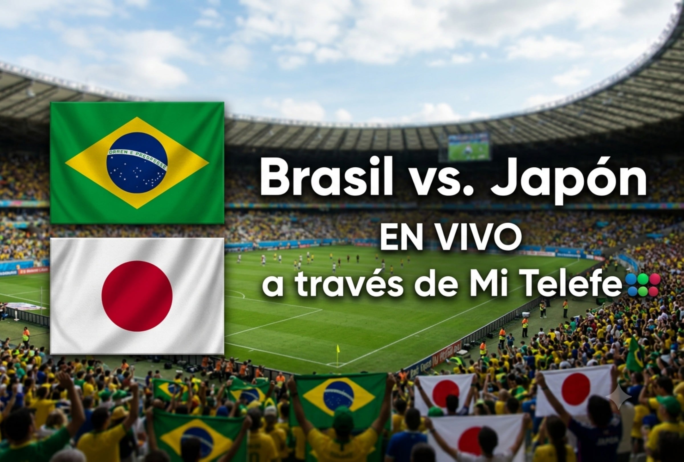 Brasil y Japón se enfrentan este lunes 29 de junio por los 16avos de final del Mundial de Fútbol 2026. (Foto: Imagen creada por Mix usando Gemini)