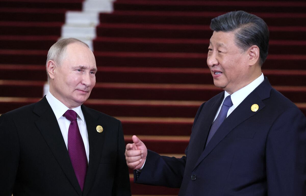 El presidente ruso Vladimir Putin y el presidente chino Xi Jinping. (Foto: AFP)