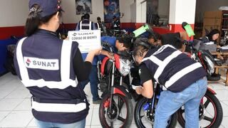 Sunat incautó motos y mototaxis comercializados de manera informal