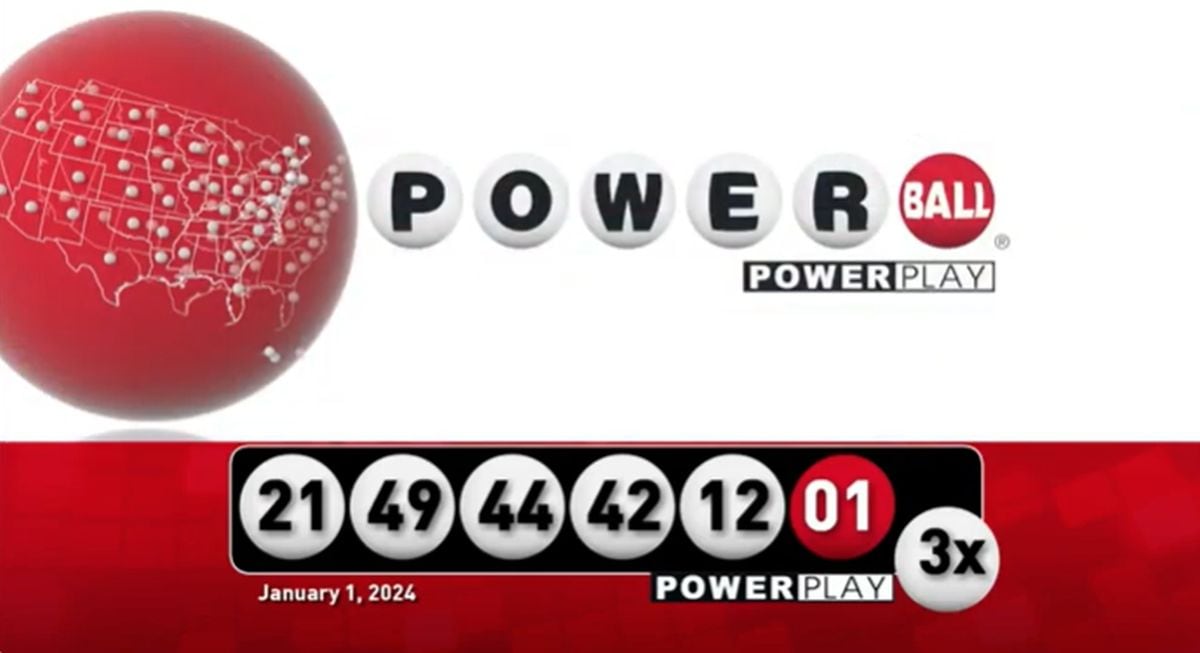 Números ganadores del 1 de enero de 2024 (Foto: Powerball)